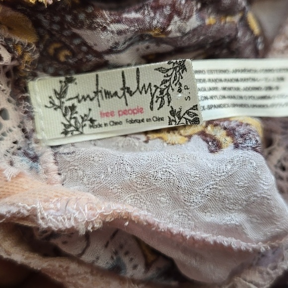 Free People marsha Powder Pastel Pink Floral Print Slip Dress - Picture 7 of 10